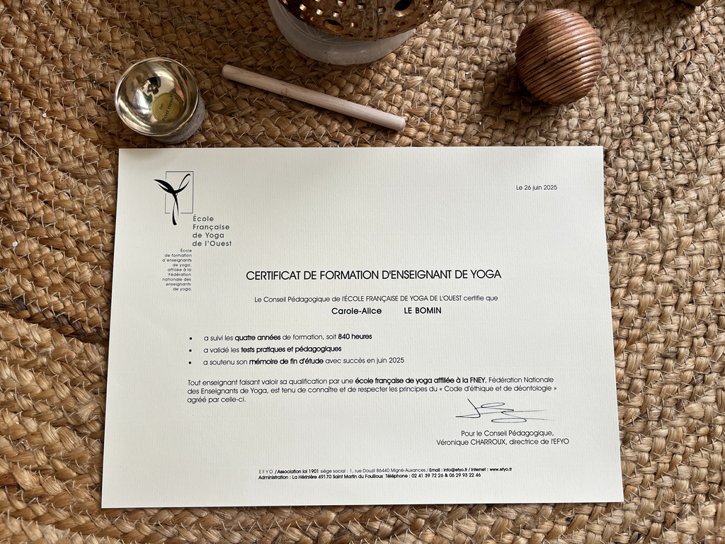 Ma formation à l'Ecole de Yoga